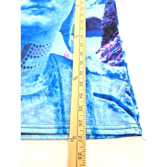 Vapor 95 Julius Ceasar Mens Shirt Size Small Dopamine Altared Art to Wear Blue - Picture 7 of 7